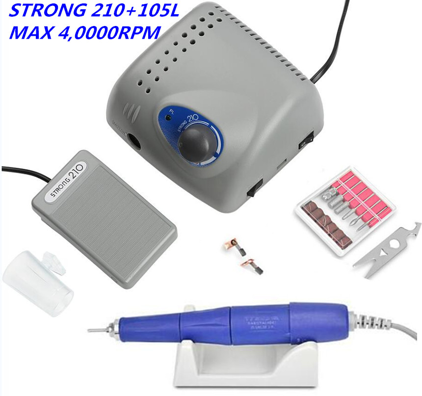 65W 40000RPM Electric Nail Drill Machine Strong 210 ..